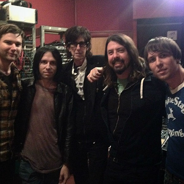 'Awesome dude' Dave Grohl visits The Cribs in their studio